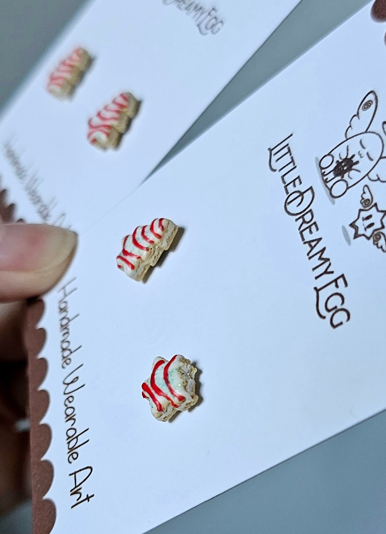 Mini Debbie Christmas Tree Studs