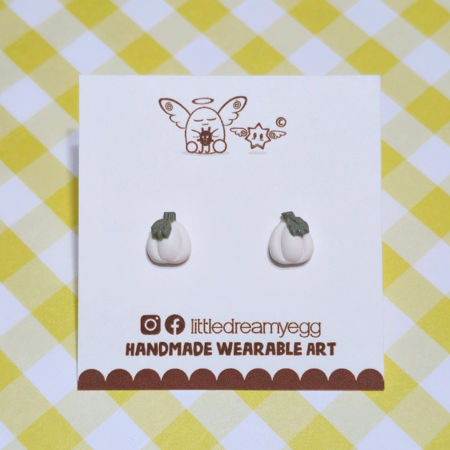 Mini Pumpkins, Polymer Clay Earrings