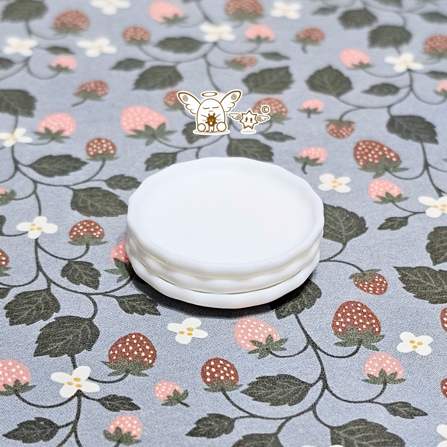 Mini Scallop Edge Plates, Set of 3 plates