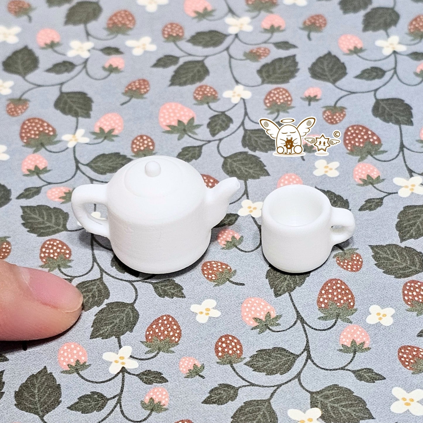 Tea Pot & Tea Cup Set, Openable Tea Pot Cap