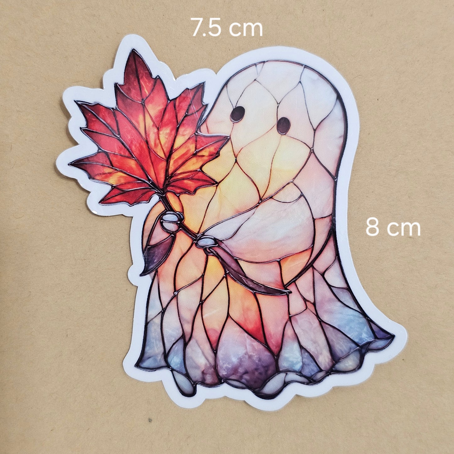 Ghost holding a maple leaves