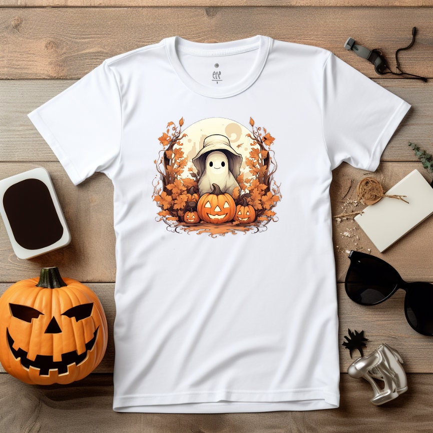 Adorable Halloween Ghost Sublimation Design | Vector Graphics for Cups, T-shirts & More | Digital Download