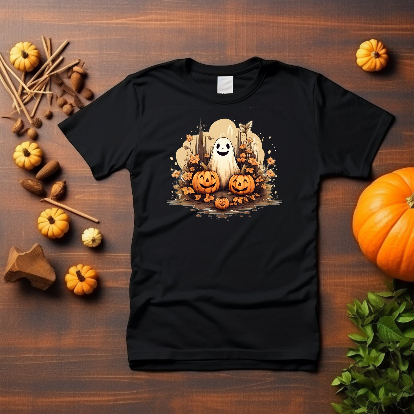 Happy Cute Halloween Ghost, Sublimation Design, Clipart, Vector Graphics for Cups, sticker, T-shirts, Print on Demand, svg png eps dxf,