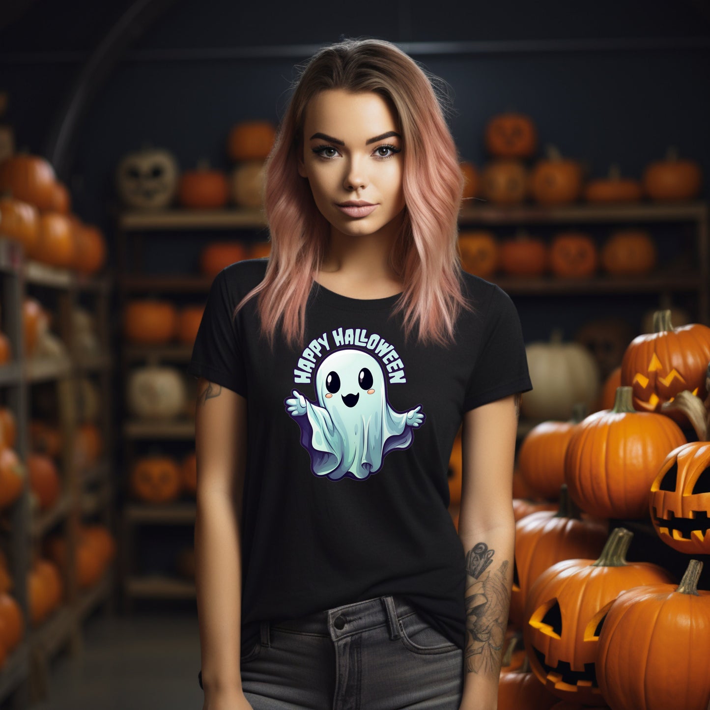 Cute Blue Ghost Color Bundle Set | Halloween Design | Digital Download
