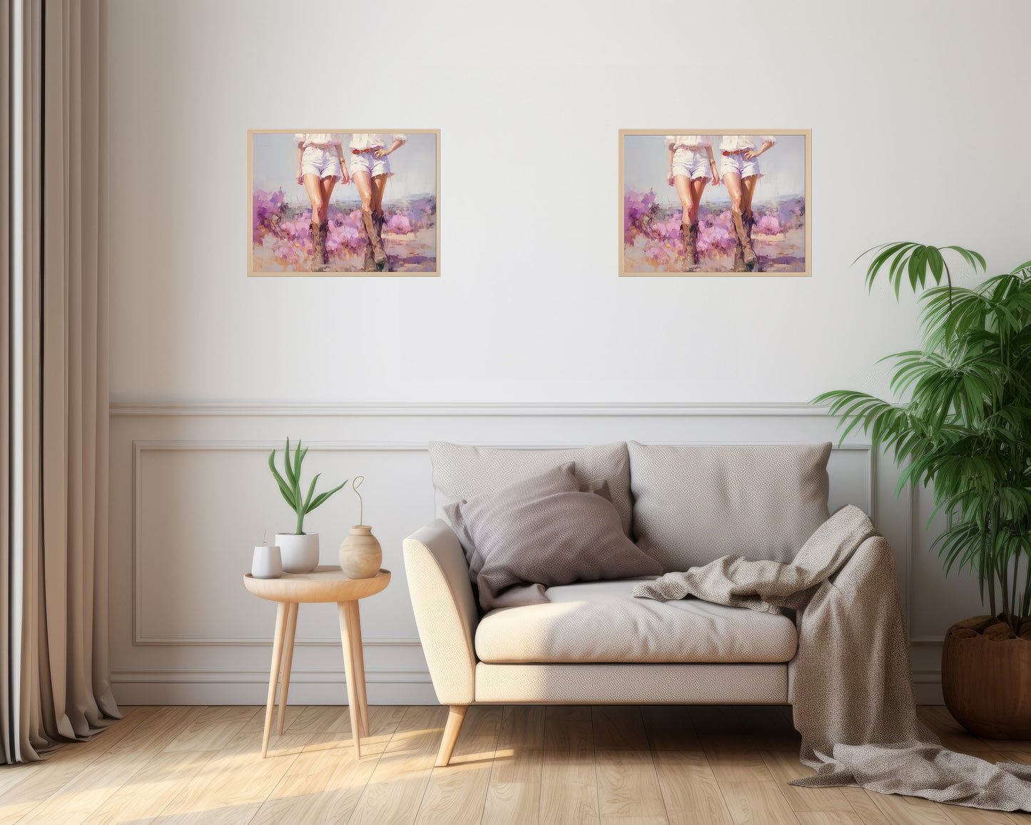 Western cowgirl Boots | purple floral flowers | Girly Wall Art | | Pink Apartment Painting | 1950s painting | Retro Downloadable print