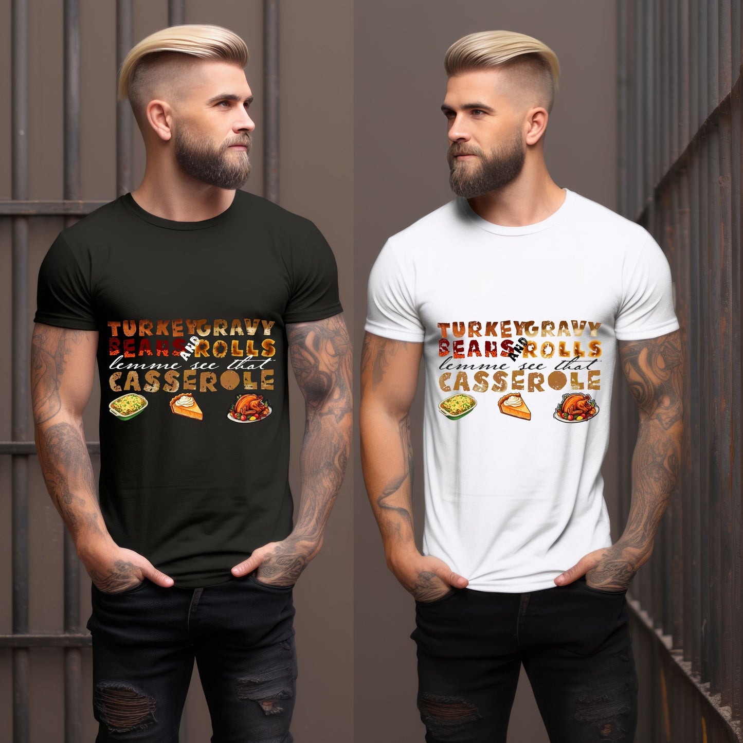 Turkey Gravy Beans And Rolls Let Me See That Casserole Png, | Thanksgiving Casserole PNG - Autumn & Fall Sublimation Design
