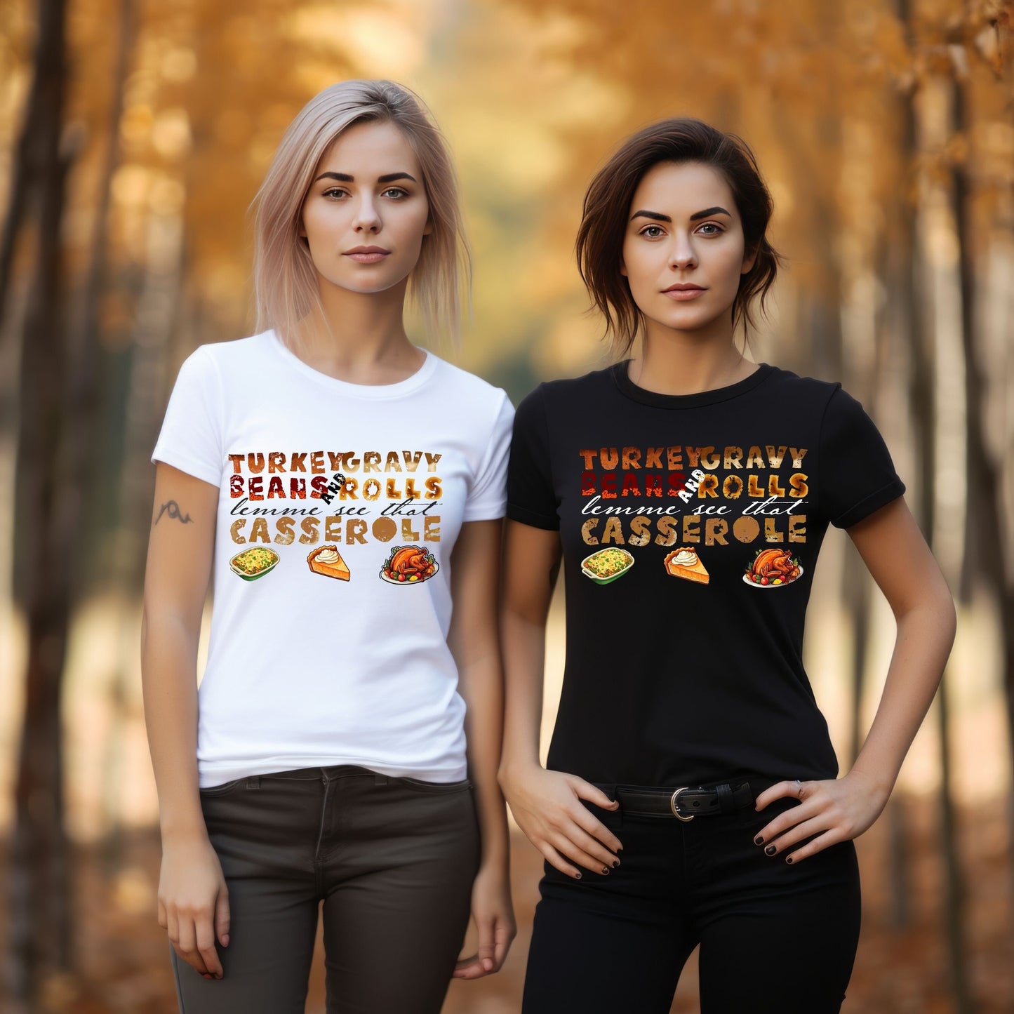 Turkey Gravy Beans And Rolls Let Me See That Casserole Png, | Thanksgiving Casserole PNG - Autumn & Fall Sublimation Design