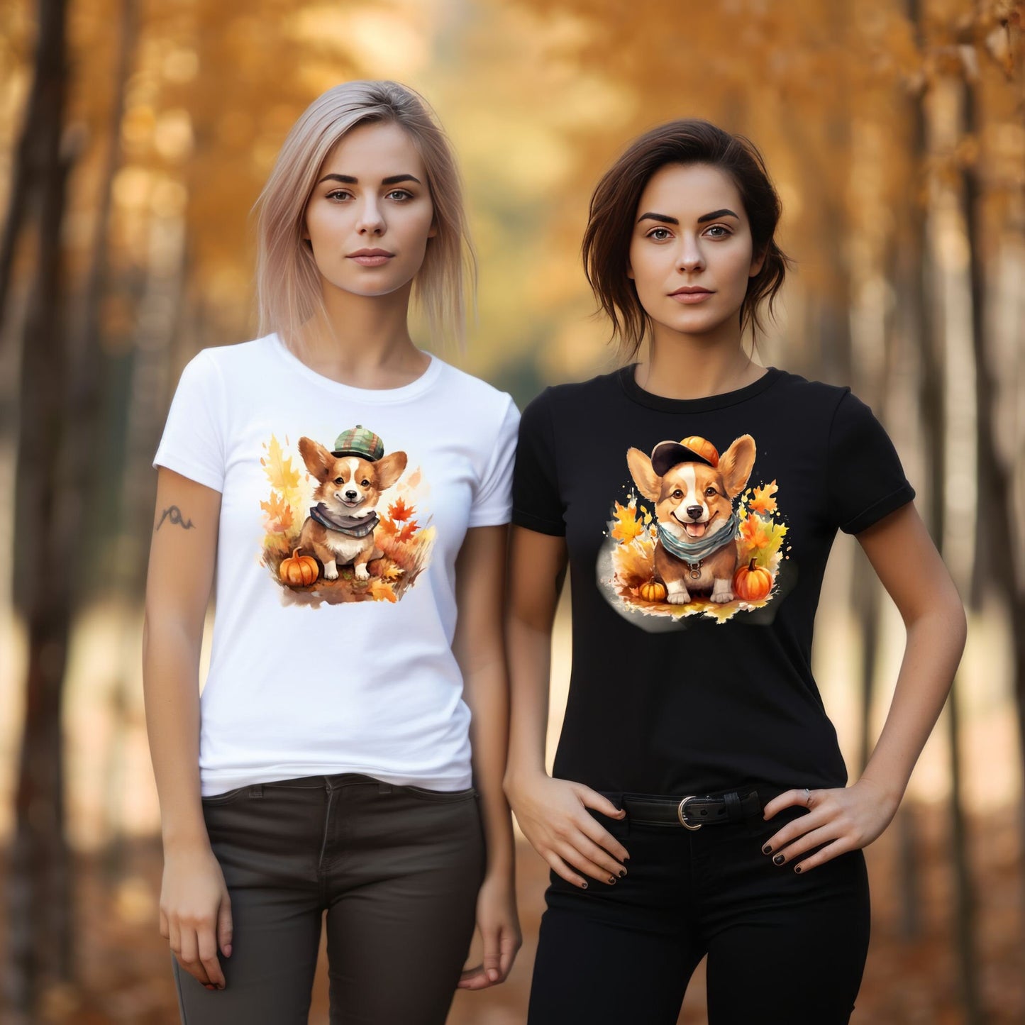 Top 10 Dog Breed: Cute Corgi Bundle PNG, Autumn vibe sublimation, Fall, Thanksgiving, t-shirt, Mugs, Graphic design Digital Download