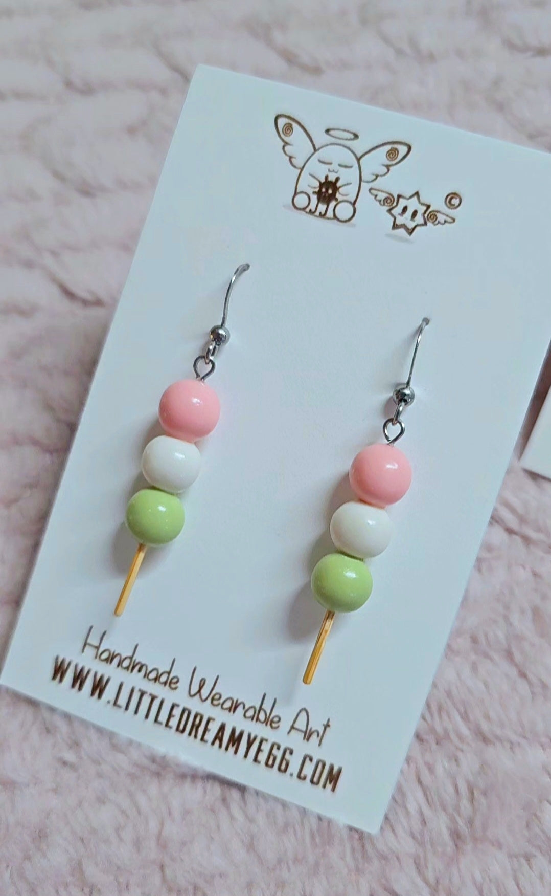 Dango Stick Earrings, Polymer Clay Earrings