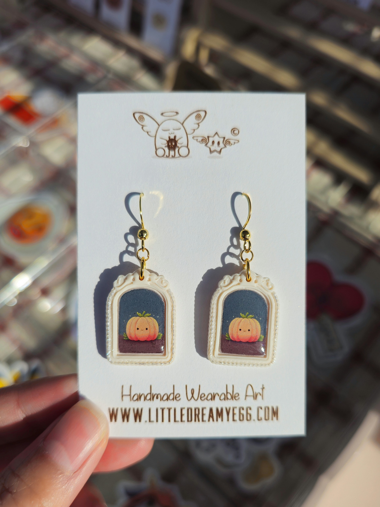 Pumpkin Portrait Dangles