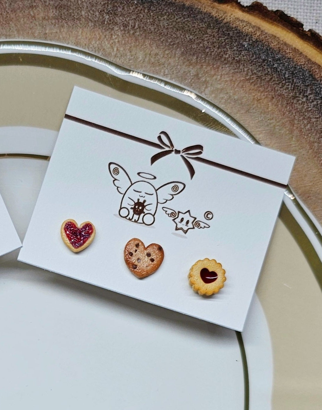 Bundle Cookies Studs | Polymer Clay Studs