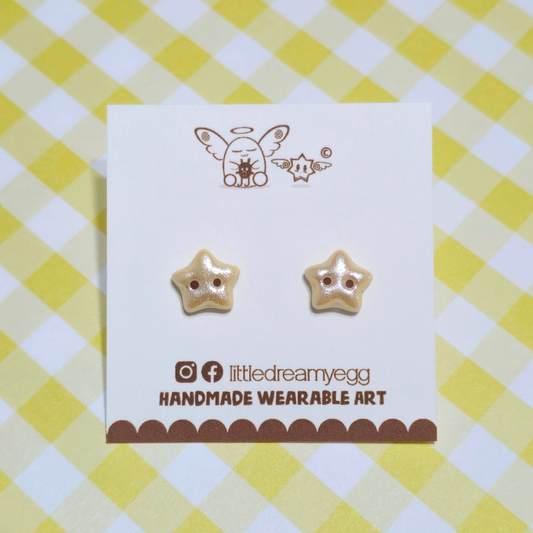 Twinkle Star Spirits, Cute, Kawaii, Polymer Clay Earrings