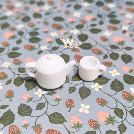 Tea Pot & Tea Cup Set, Openable Tea Pot Cap