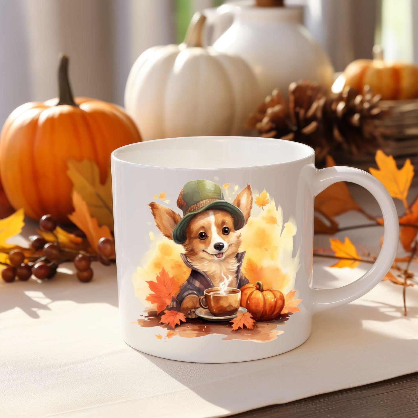 Top 10 Dog Breed: Cute Corgi Bundle PNG, Autumn vibe sublimation, Fall, Thanksgiving, t-shirt, Mugs, Graphic design Digital Download